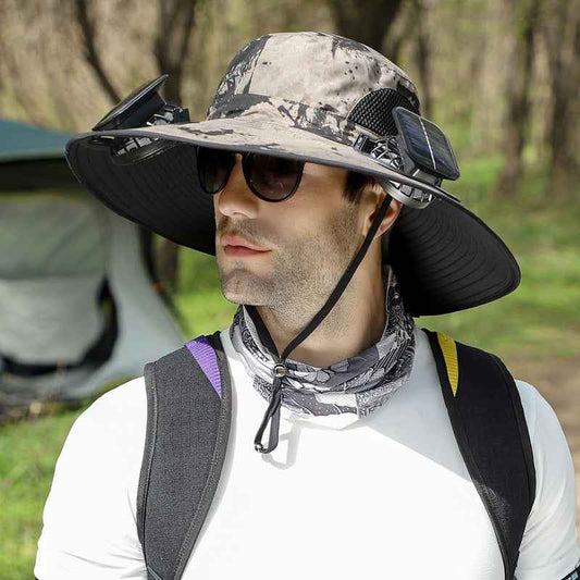 Solar Dual-Fan Outdoor Sun Hat
