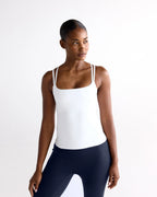 Ultimate Cross Back Top - White