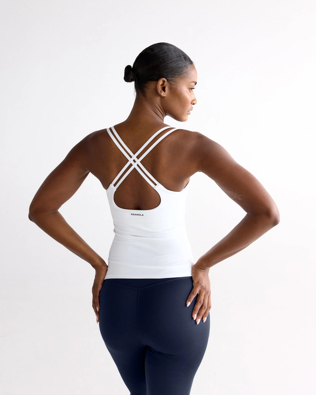 Ultimate Cross Back Top - White