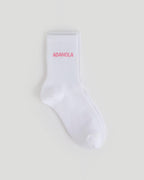 Socks - White/Pink