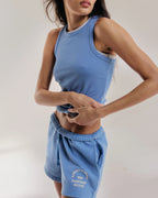 Soft Modal Rib Tank Top - Blossom Blue