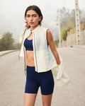Lightweight Ripstop Gilet - Marshmallow White/Ocean Blue