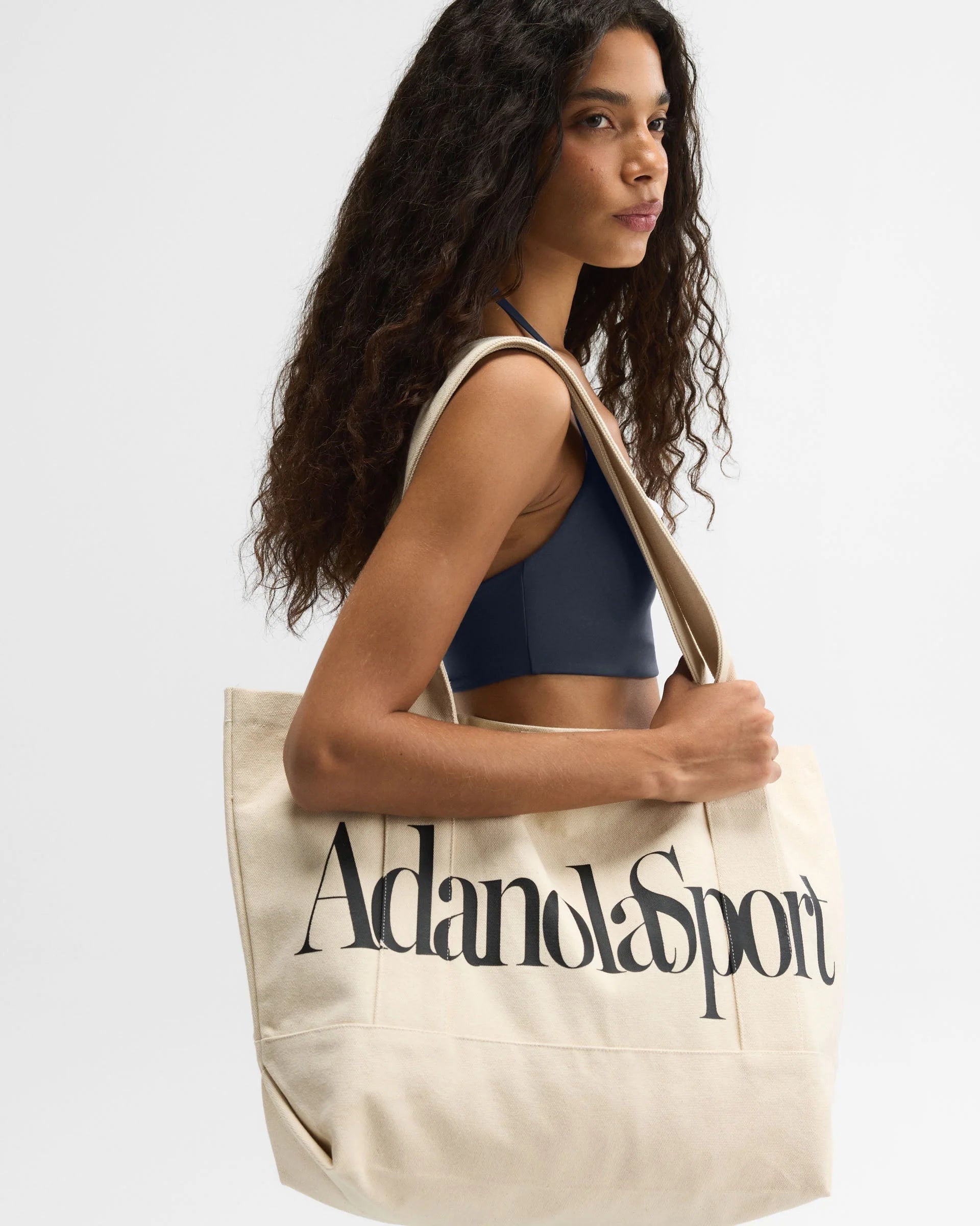 Adanola Sport Tote Bag - Cream/Black