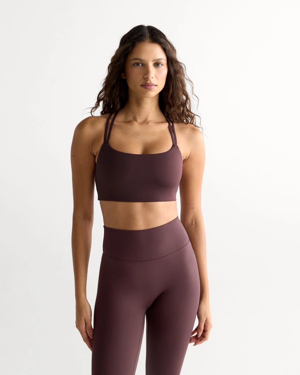 Ultimate Cross Back Bra - Mulberry Red
