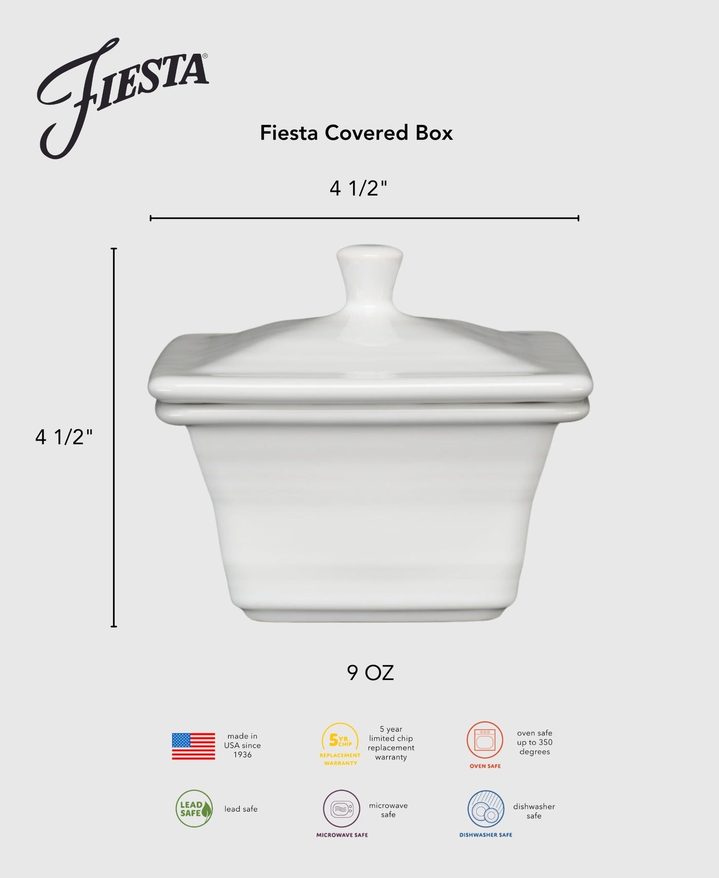 Retired Covered Box 4 5/8 Inch x 3 3/4 Inch