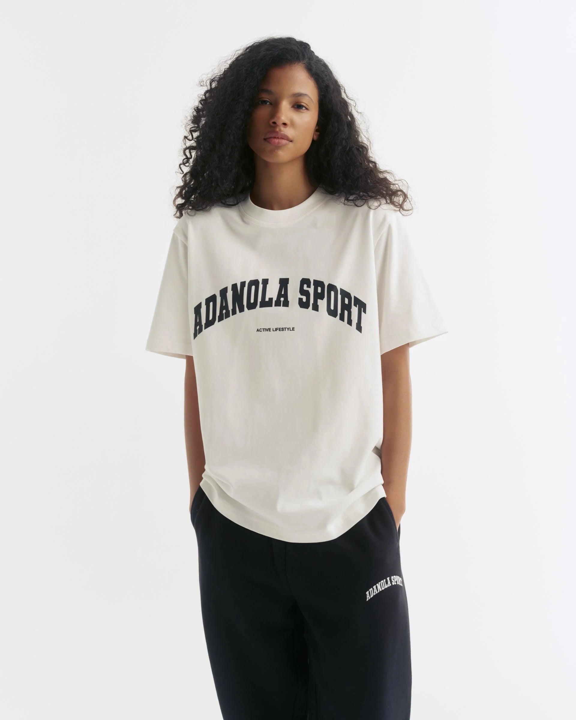 AS Short Sleeve Oversized T-shirt - White/Black