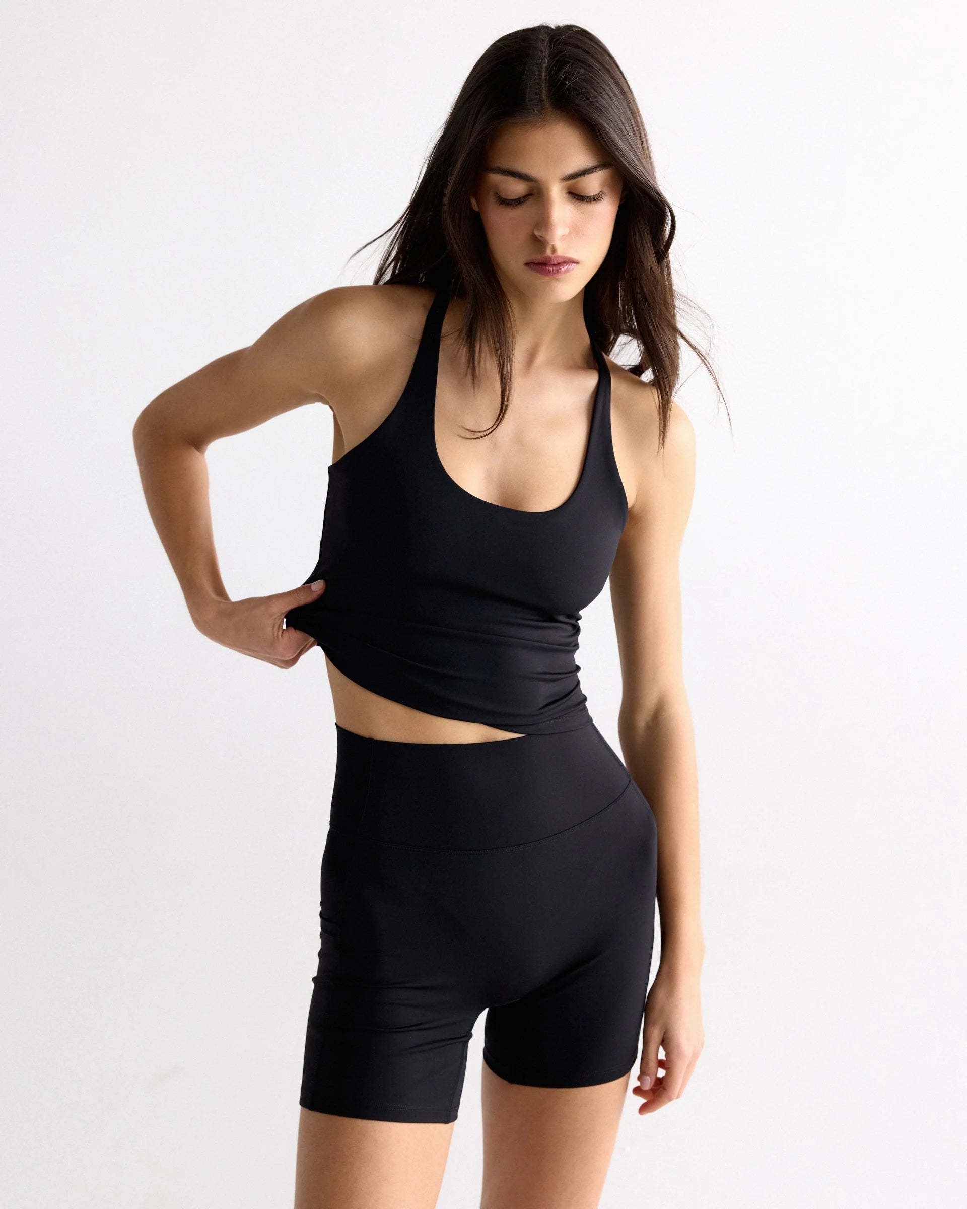 Ultimate Narrow Racer Back Tank - Black