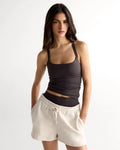 Ultimate Cross Back Top - Coffee Bean