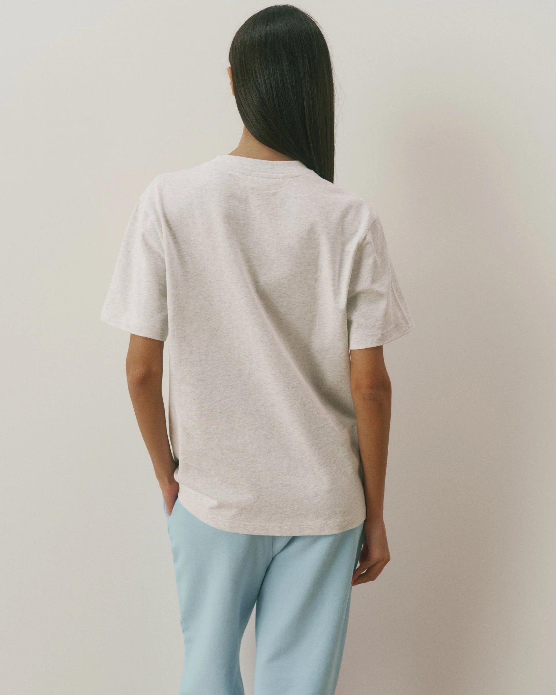 Retro Adanola Sport Oversized T-shirt - Light Grey Melange