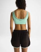 Terry Towelling Bralette - Mint Green