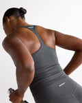 Ultimate Narrow Racer Back Tank - Graphite Grey