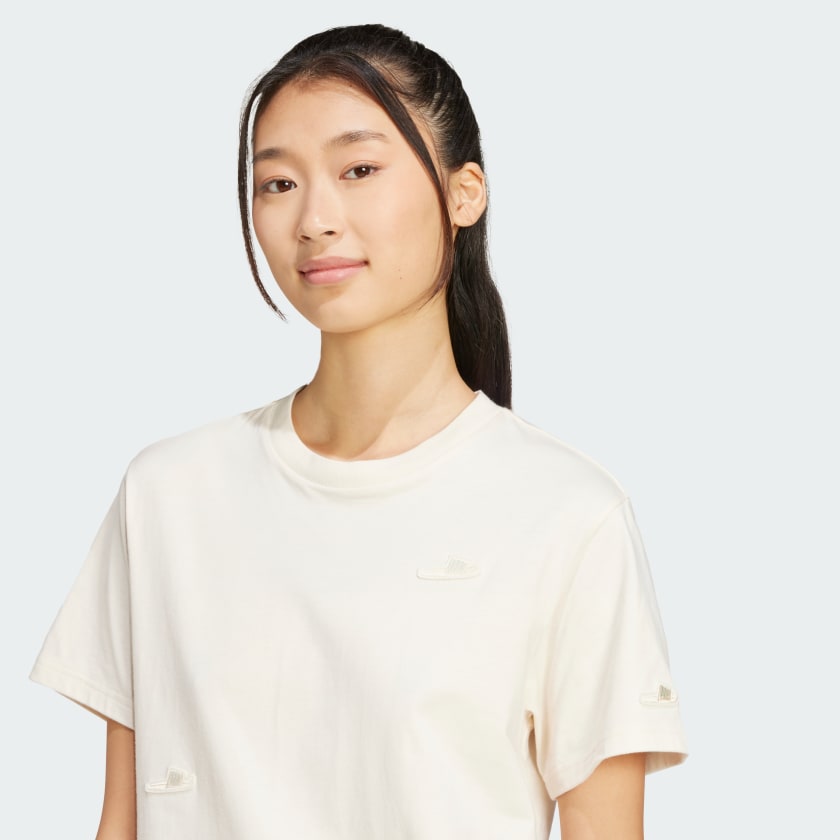Women's adidas Lounge Slide Graphic Tee