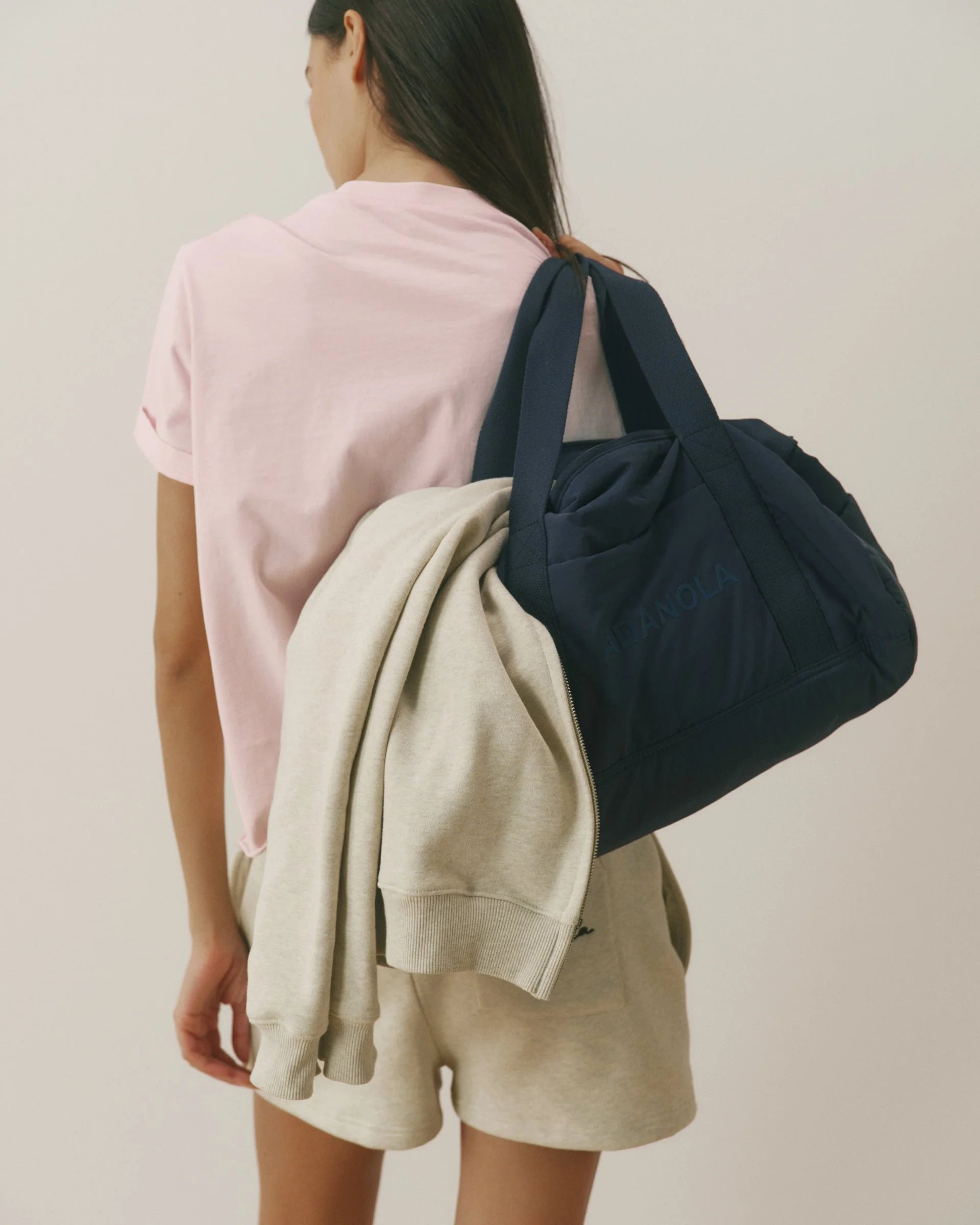 Nylon Duffle Bag - Navy Blue
