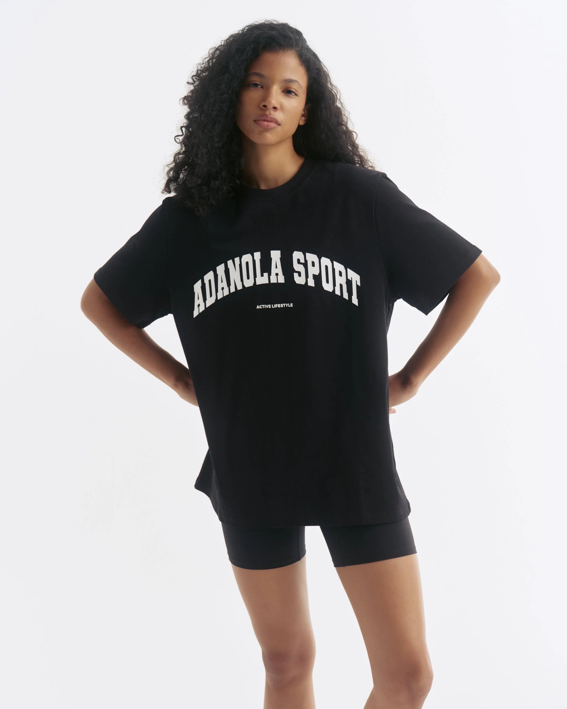 AS Short Sleeve Oversized T-shirt - Black/White
