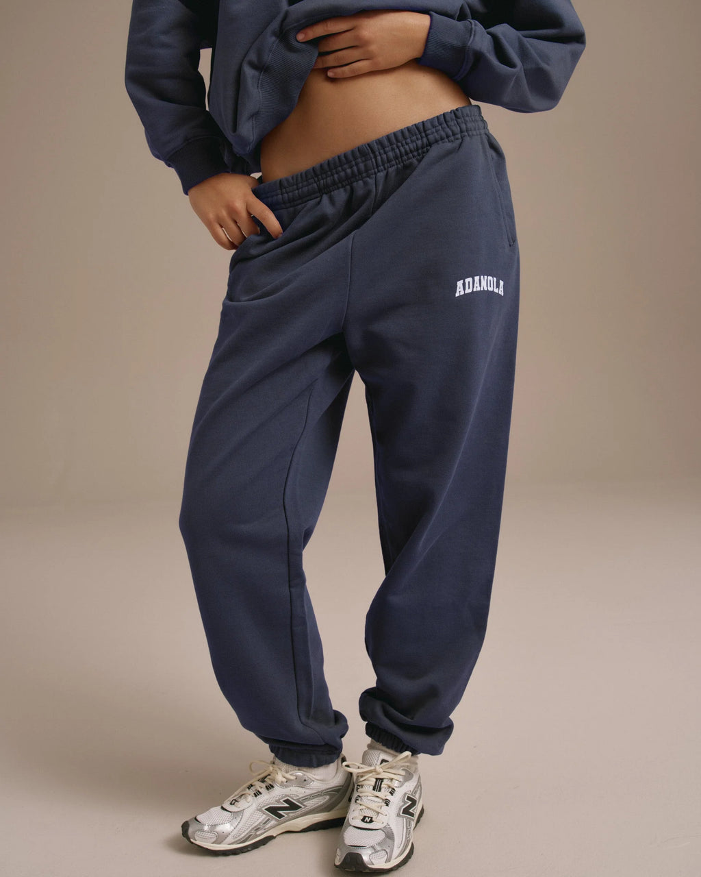Varsity Sweatpants - Washed Midnight Blue