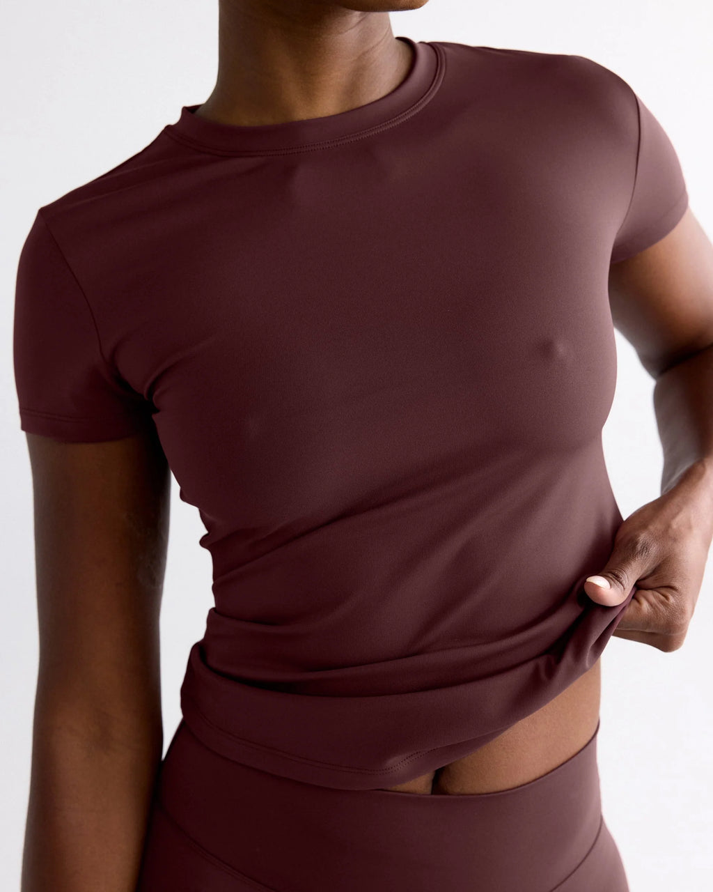 Ultimate Short Sleeve Top - Mulberry Red