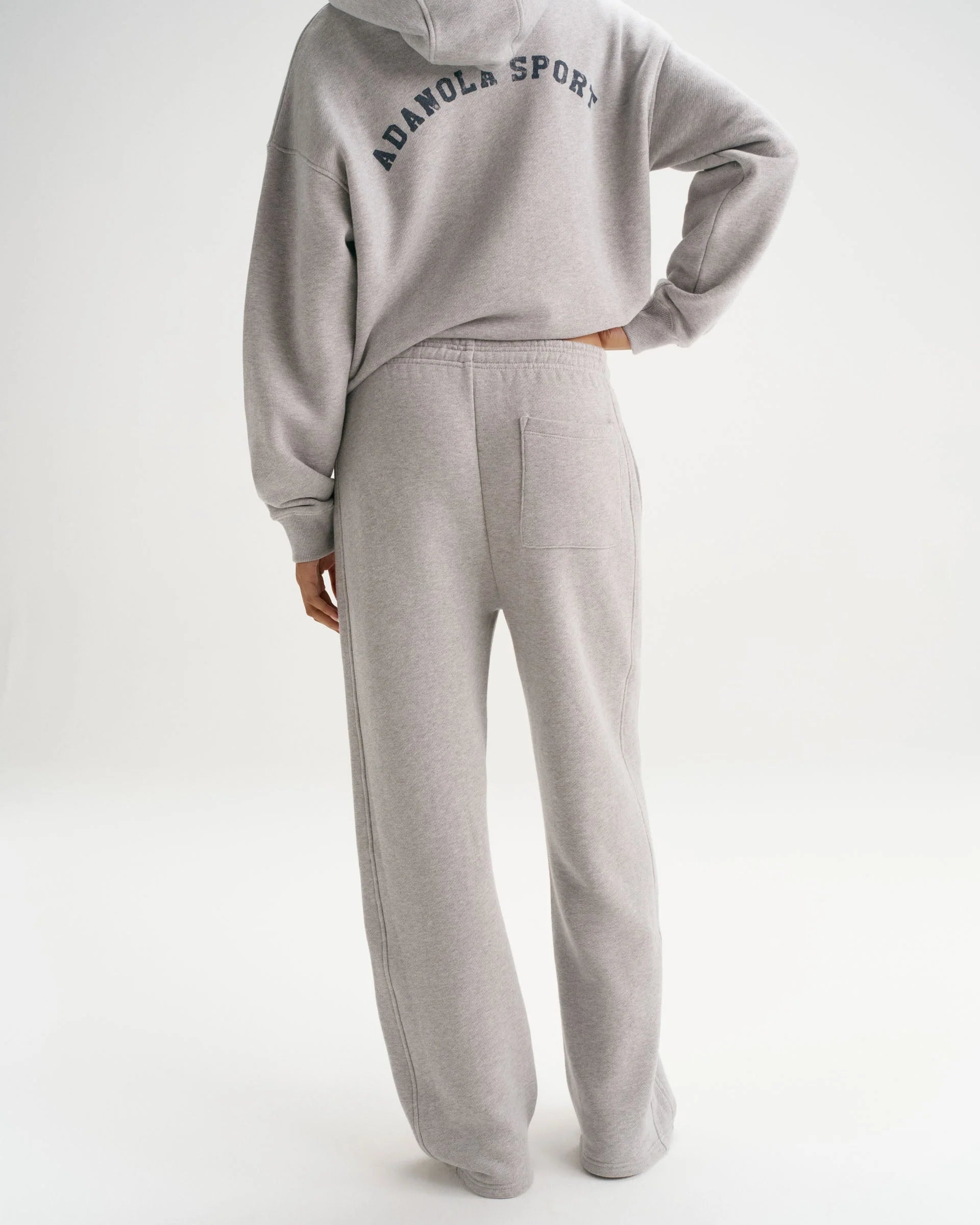 Adanola Straight Leg Sweatpants - Heather Grey