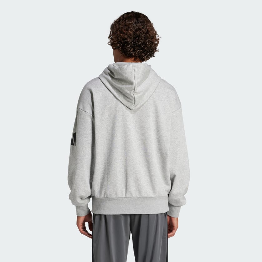 Men's adidas Essentials Loose-Fit 3 Bar Logo French Terry Hoodie