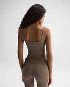 Ultimate V-Neck Top - Dusty Brown