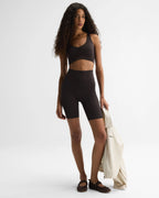 Ultimate Ruched Front Bra - Coffee Bean
