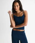 Skinny Strap Top - Navy Blue