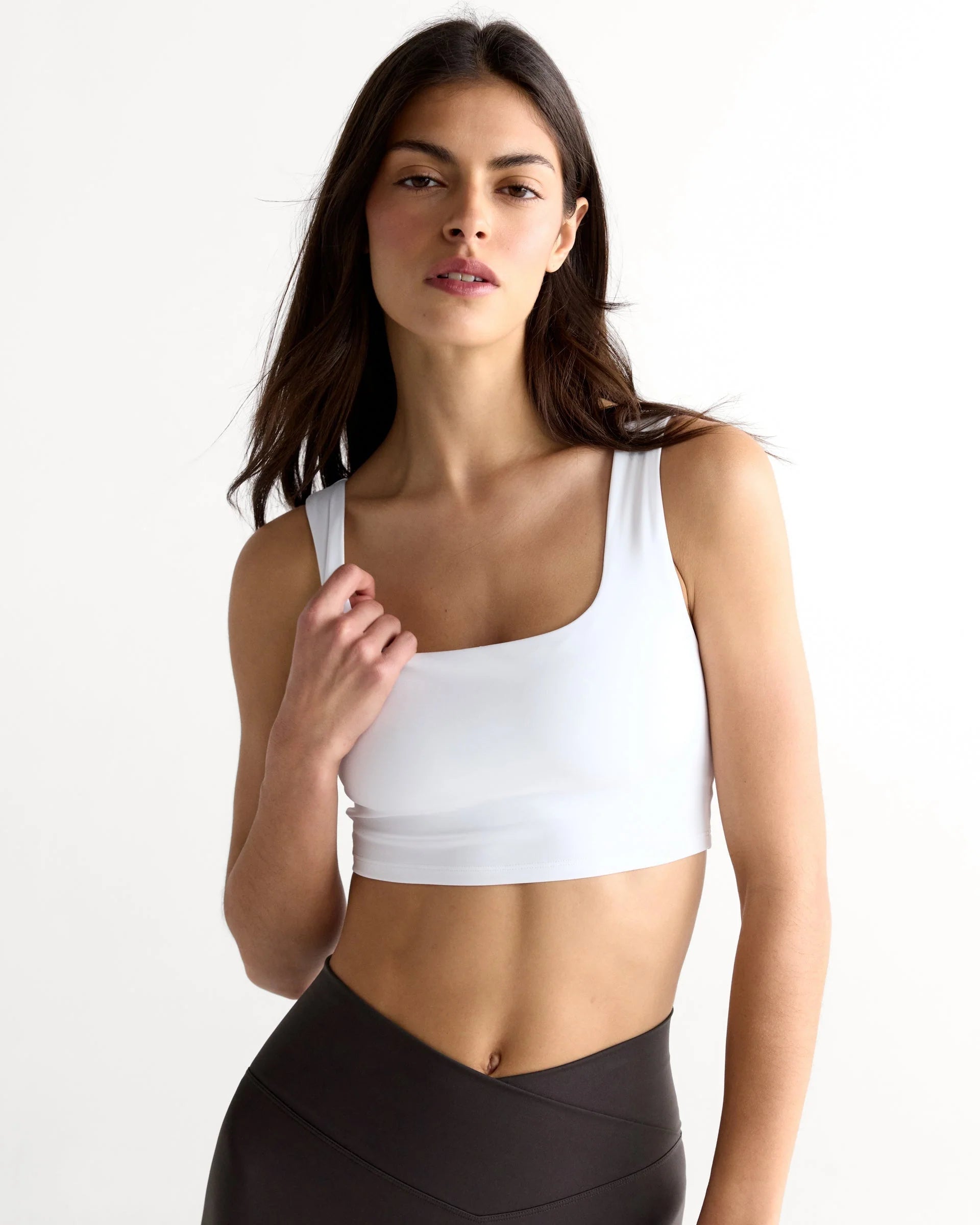 Ultimate Square Neck Bra - White