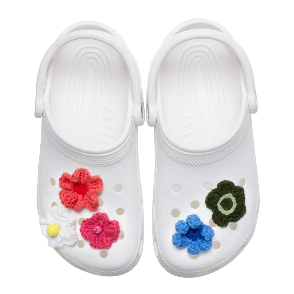 Crochet Floral Mix 5 Pack Shoe Charms detail image 2