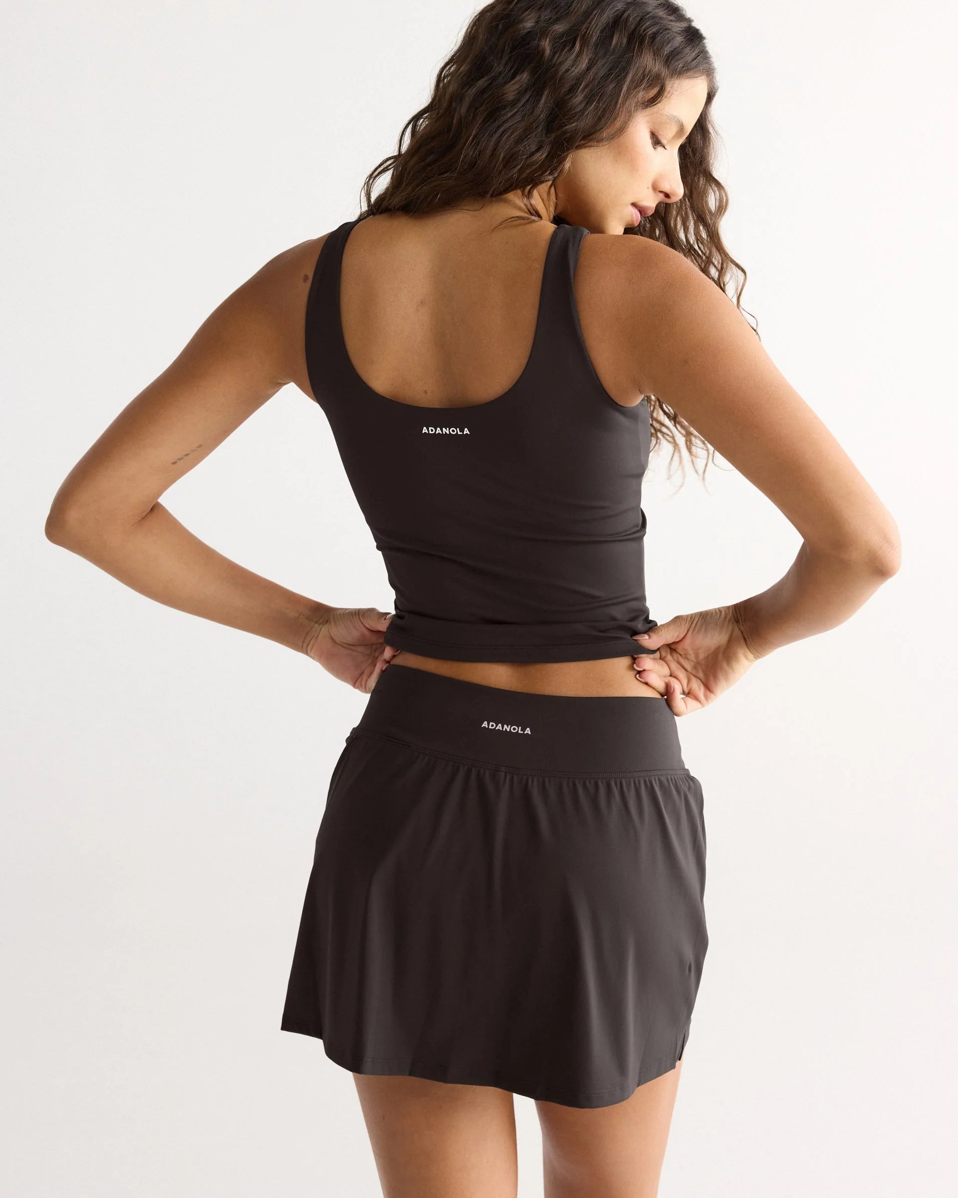 Ultimate Scoop Back Tank - Coffee Bean