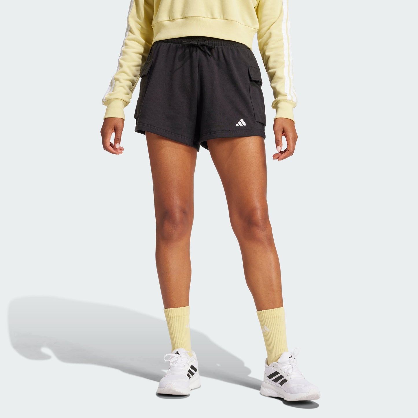 Women's adidas Essentials Small Logo French Terry Cargo Shorts