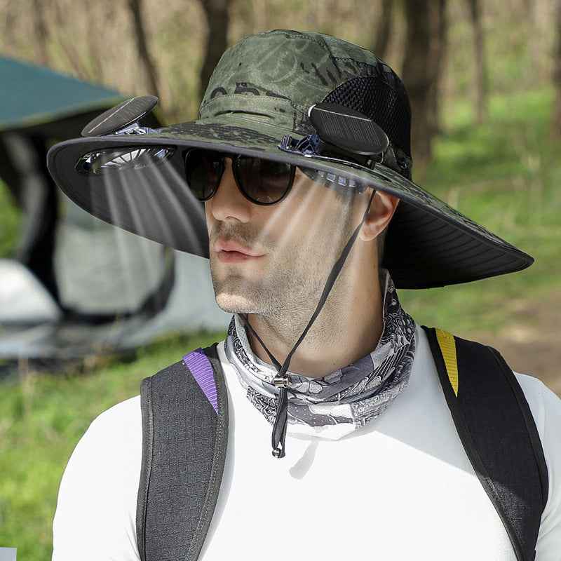 Solar Dual-Fan Outdoor Sun Hat