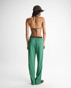 Side Stripe Track Pants - Eucalyptus Green