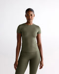 Ultimate Short Sleeve Top - Olive Green