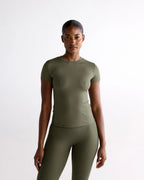 Ultimate Short Sleeve Top - Olive Green