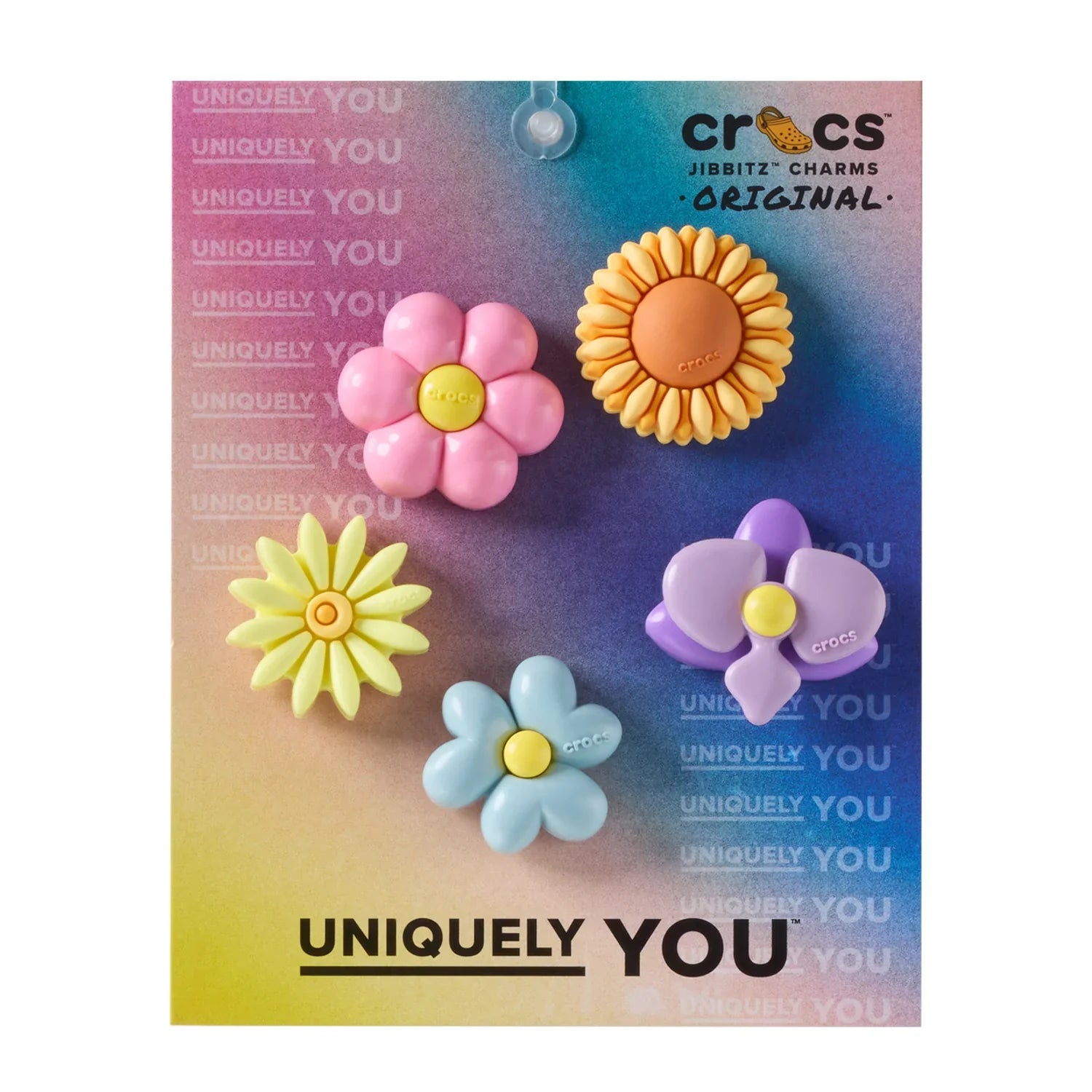 Puffy Flowers 5 Pack Shoe Charms product image