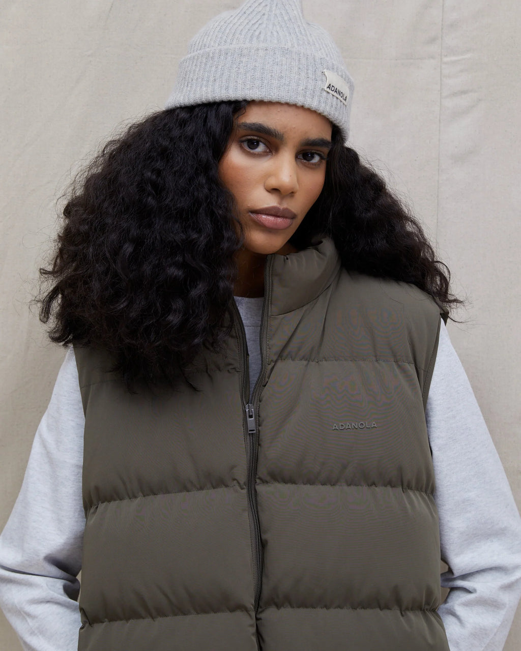 Boxy Gilet - Khaki Green