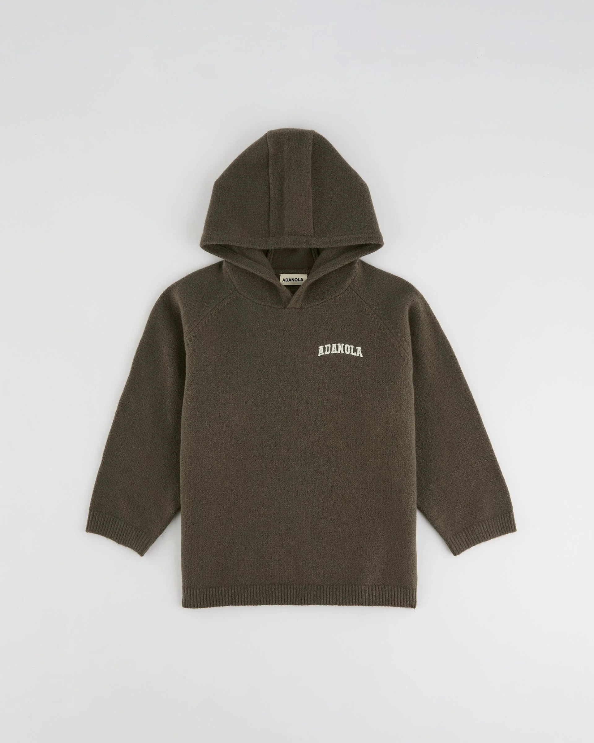 Mini Knit Hoodie - Dark Cocoa Brown