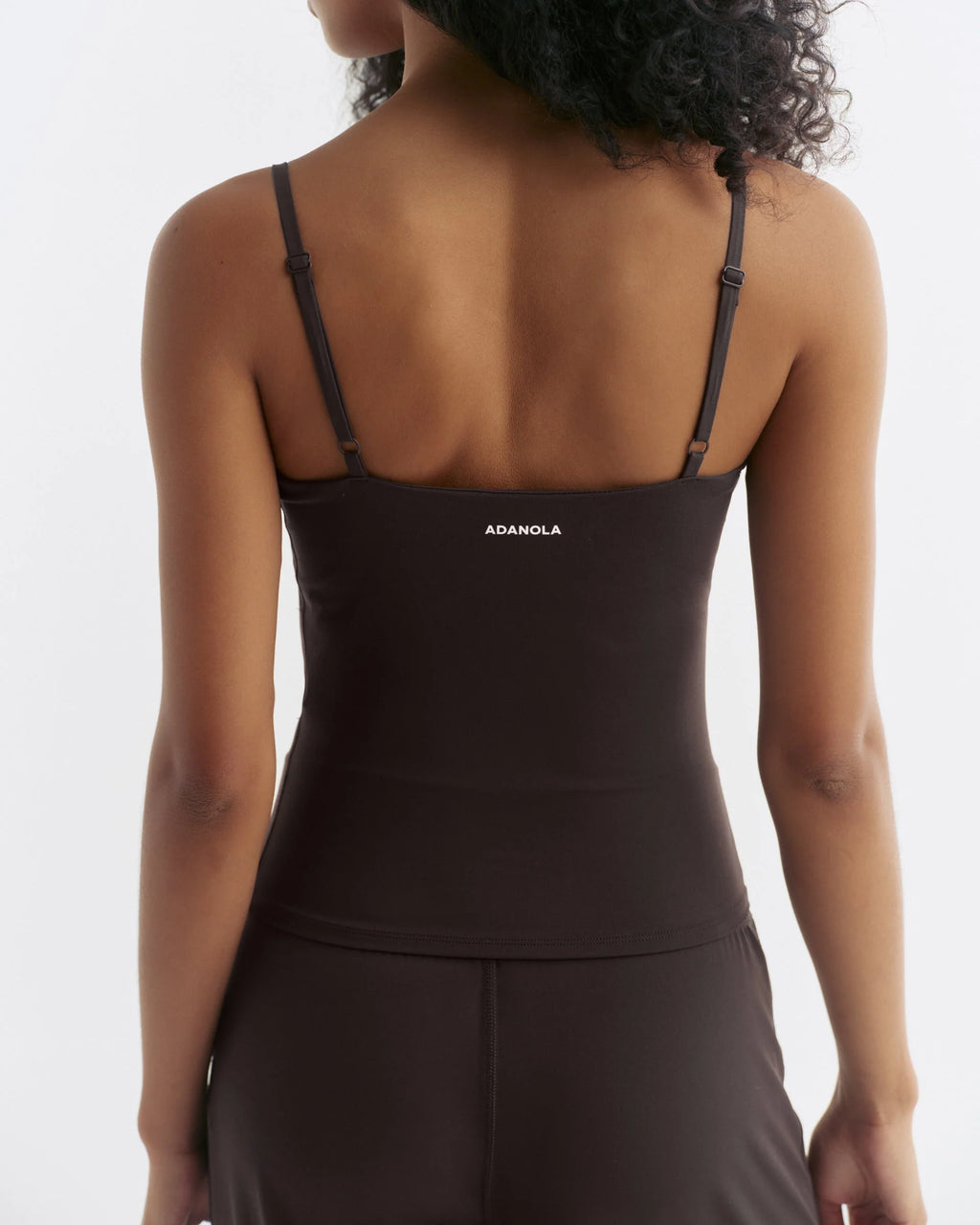 Skinny Strap Top - Coffee Bean