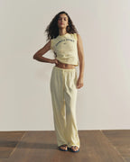 Linen Blend Pants - Buttercream