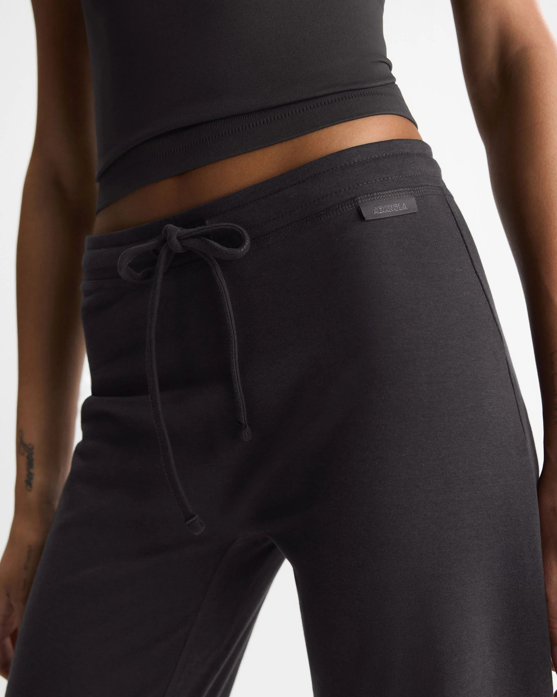 Modal Crop Straight Leg Pants - Coffee Bean
