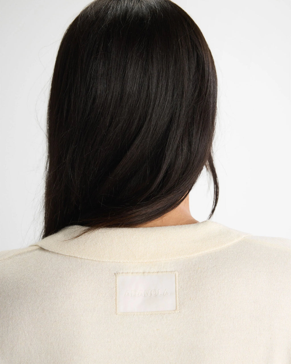 Knit Asymmetric Polo - Marshmallow White