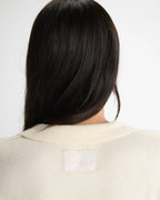 Knit Asymmetric Polo - Marshmallow White