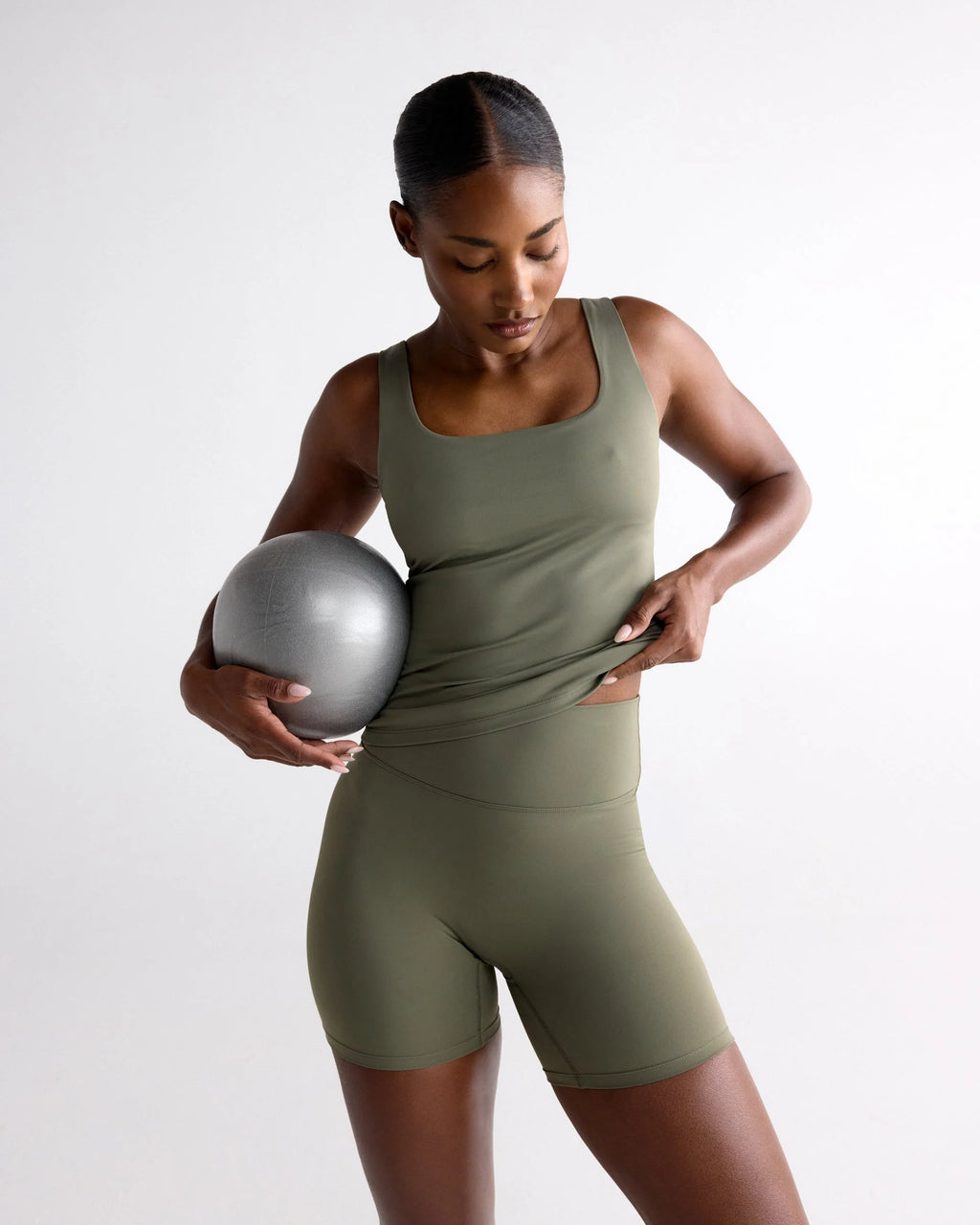Ultimate Square Neck Top - Olive Green
