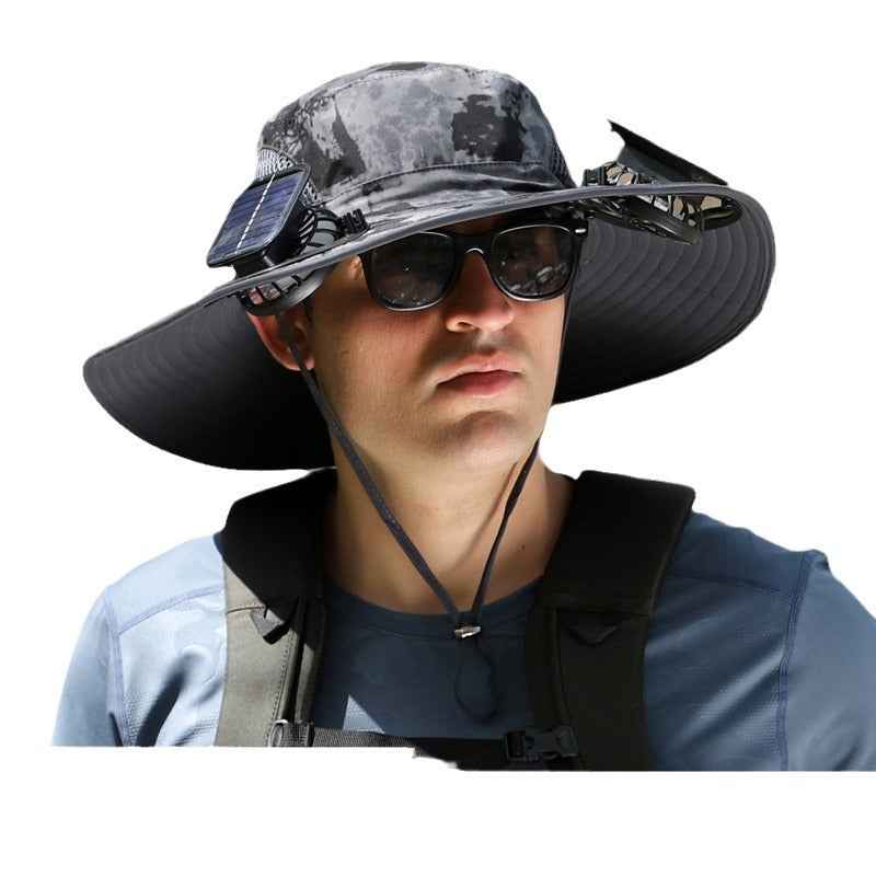 Solar Rechargeable Dual-Fan Sun Hat