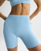 Seamless Crop Shorts - Breeze Blue