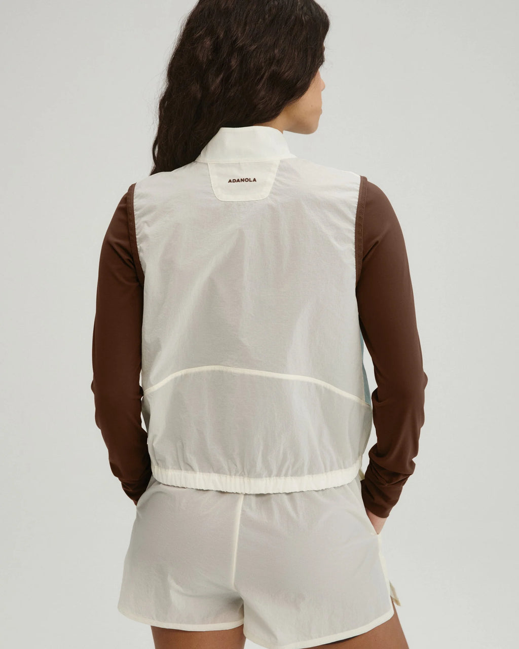 Lightweight Ripstop Gilet - Marshmallow White/Ocean Blue