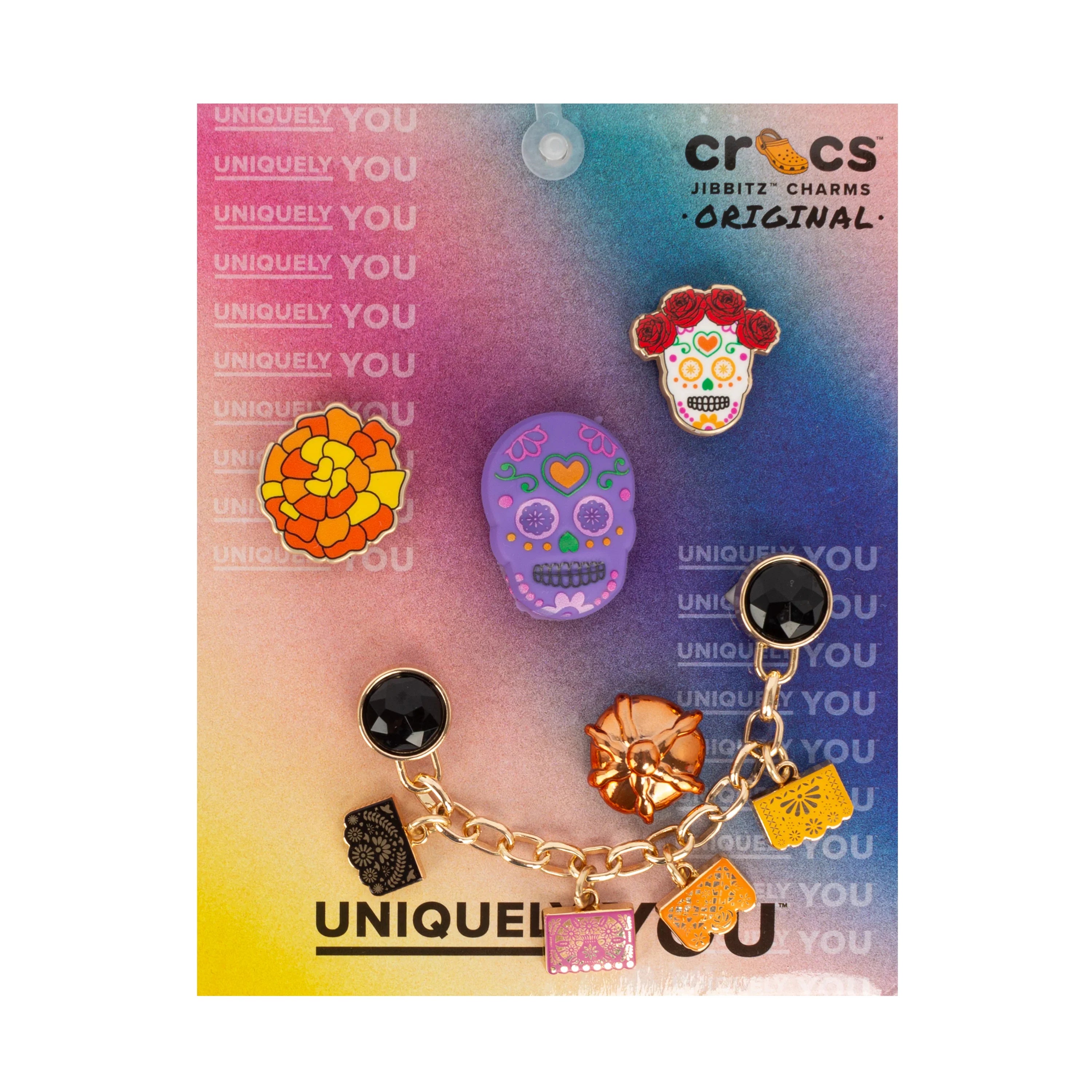 Dia De Los Muertos Mix 5 Pack Metal & Acrylic Shoe Charms product image