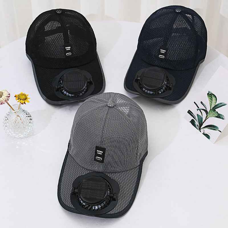 Solar Charging Fan Hat | Breathable Cooling Cap