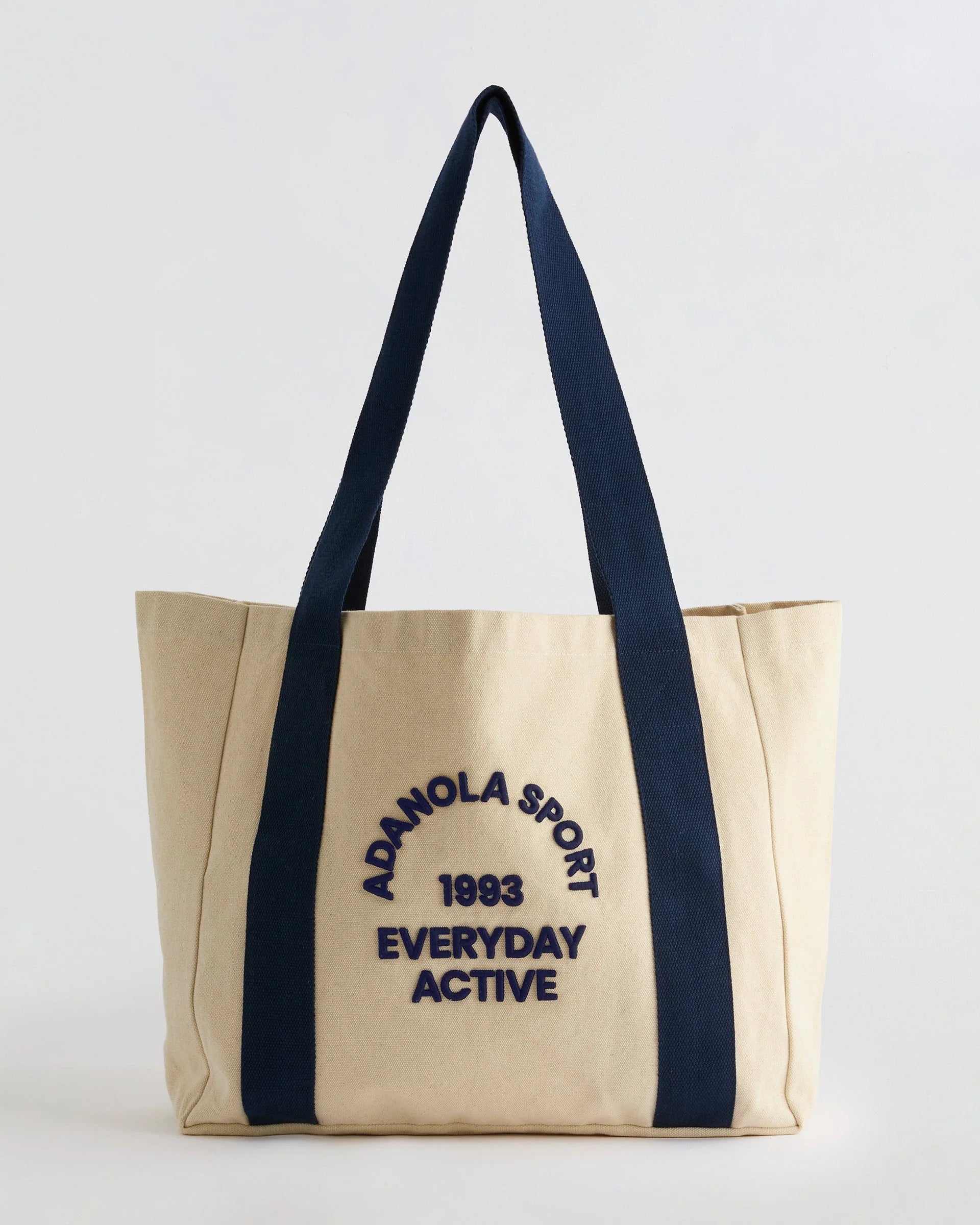 Adanola Sport 93 Tote Bag - Cream/Navy Blue