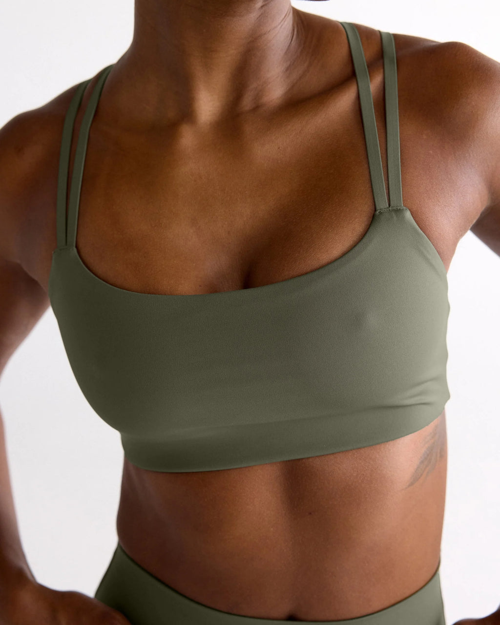 Ultimate Cross Back Bra - Olive Green