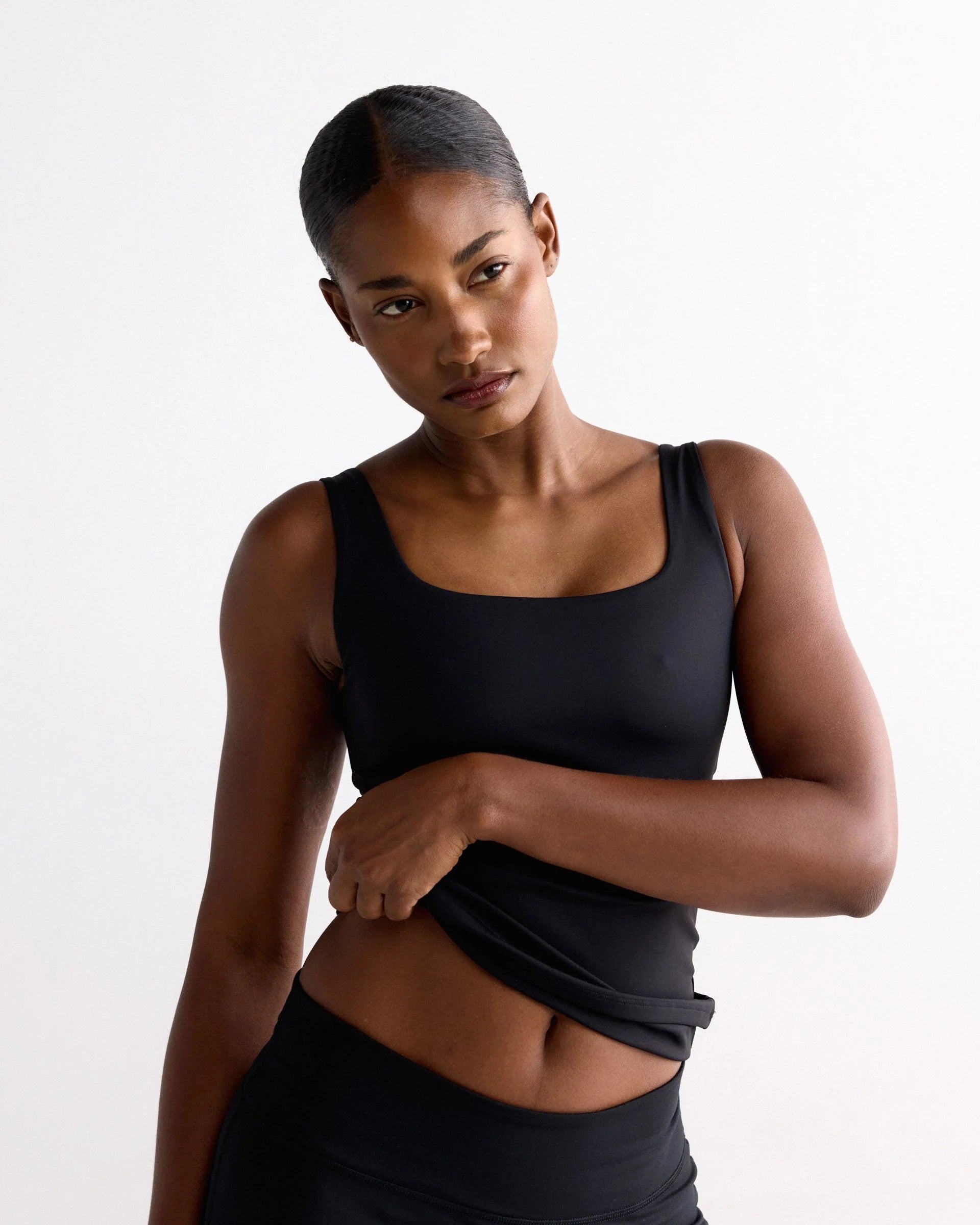 Ultimate Square Neck Top - Black